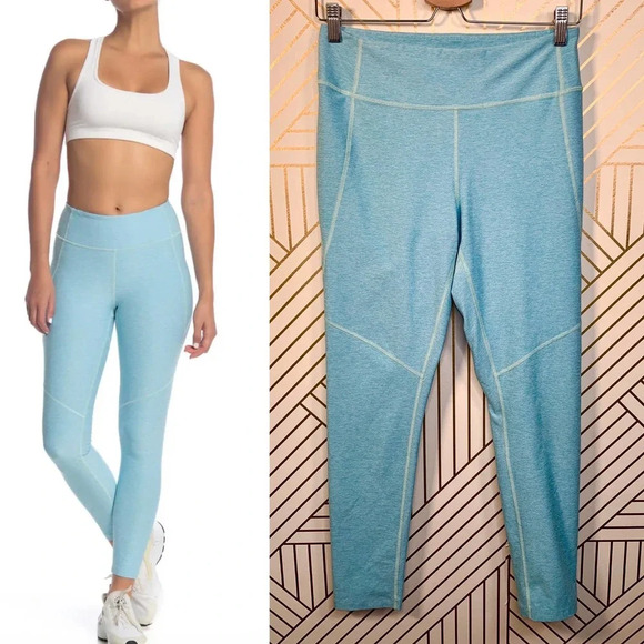 Outdoor Voices 7/8 Warmup Leggings in Pool Blue